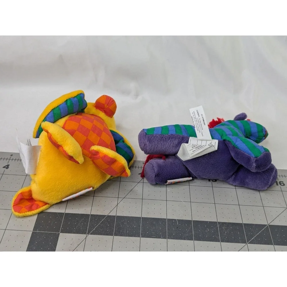 Gymboree Yellow Duck Horse Zebra Plush Stripes Stuffed‎ Animal Toy